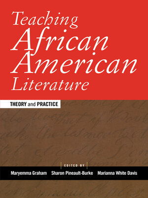 cover image of Teaching African American Literature